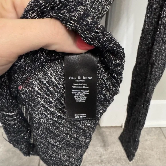RAG & BONE Lexi Metallic Sweater size xxs - Picture 4 of 5